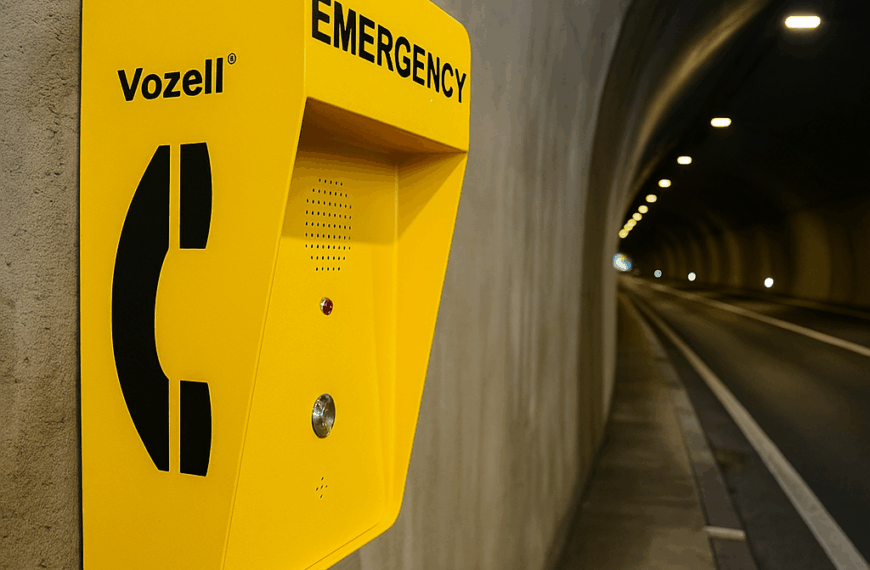 JR306 SC Vozell® Teléfono de emergencia para carretera