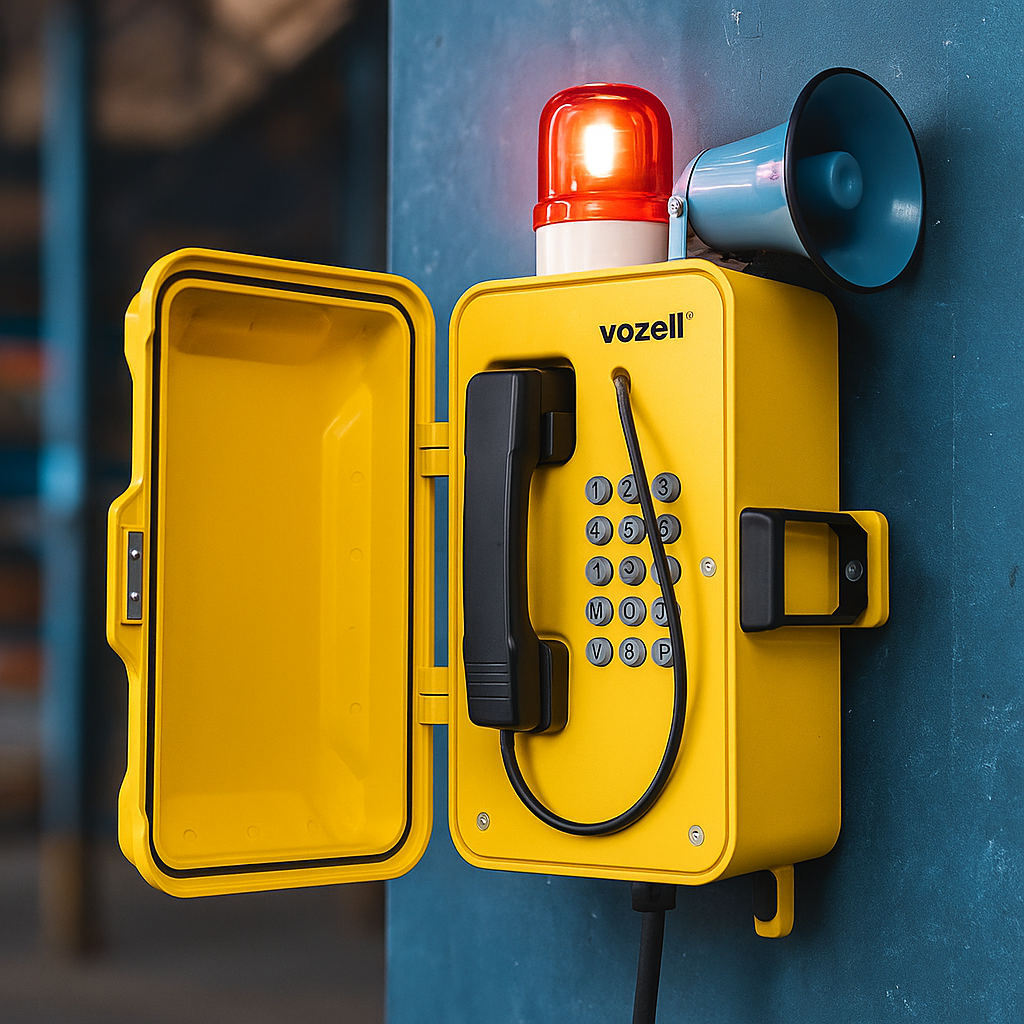 JR101 FK HB Teléfono industrial resistente al agua con bocina y estrobo