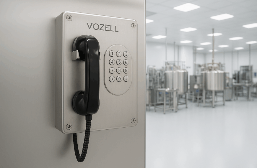 Vozell® Alimentaria y Farmacéutica | Comunicación Segura en Ambientes Limpios y Controlados